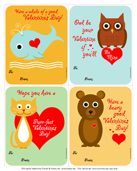 Valentine Ideas on Them On Lightweight Cardstock  Although Regular Paper Should Work  Too